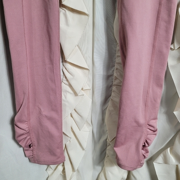 Free People Movement Out of Your League Leggings in Dark Pink XS Ruched Hem - Picture 7 of 10